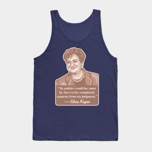 Elena Kagan Portrait and Quote Tank Top